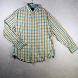 Tommy Bahama Men's XL Pima Cotton Plaid Button Down Long‎ Sleeve Shirt